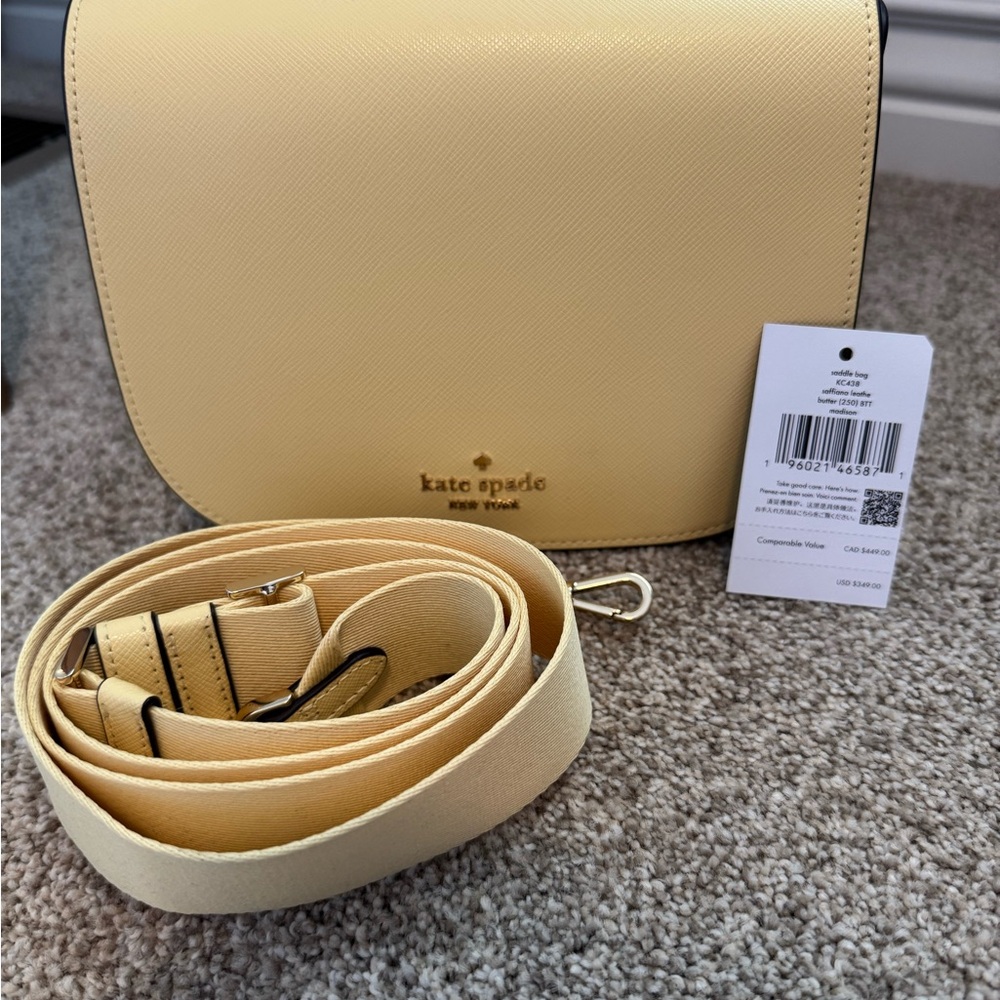 Kate Spade Saddle Bag - butter yellow!